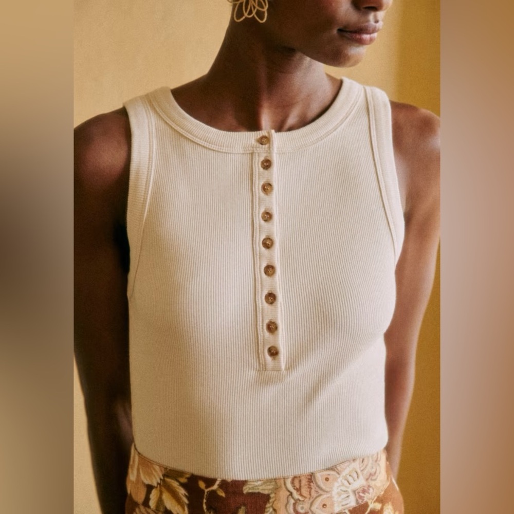 Sezane Félicien Top Cream - Size S